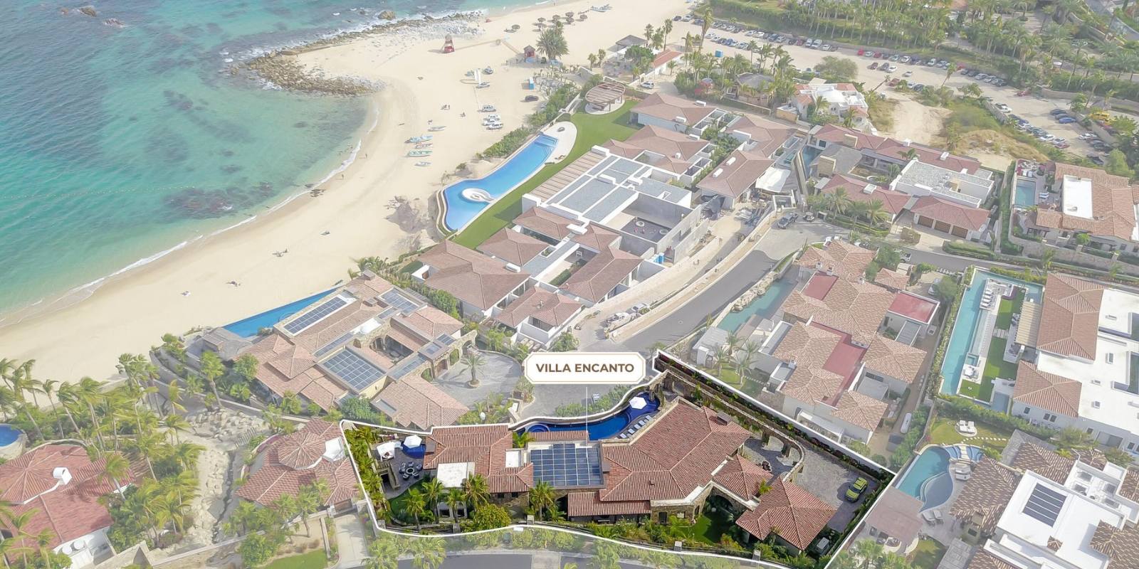 Palmilla San Jose del Cabo vista aerea de la punta, la bahia y la playa